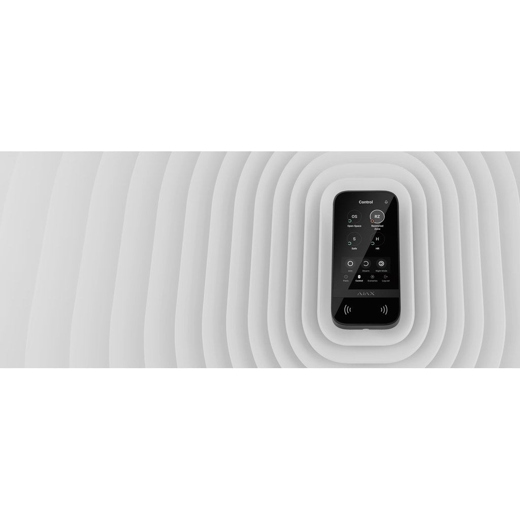 Teclado AJAX KeyPad TouchScreen blanco frontal