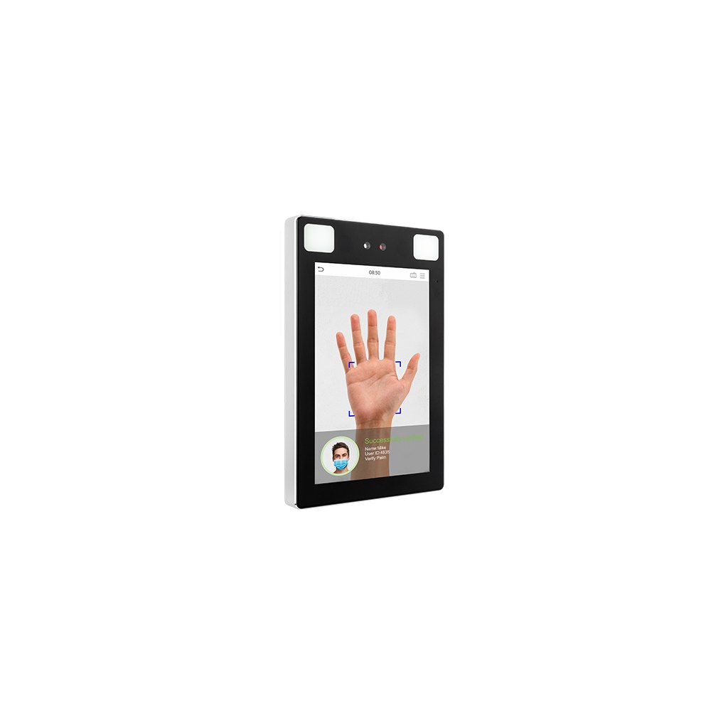 Terminal asistencia ZKTeco ProFace X pantalla en uso