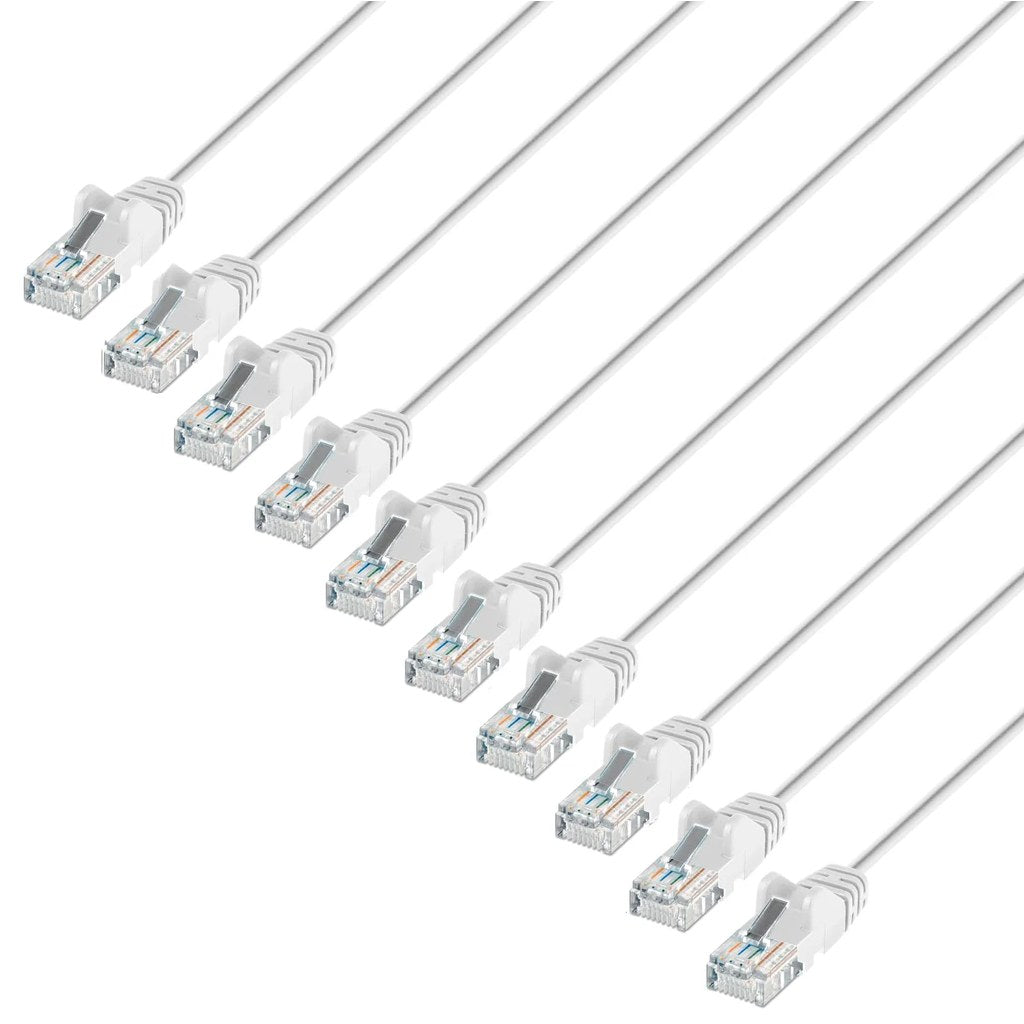 Patch cord Cat6 pack 10 unidades vista frontal