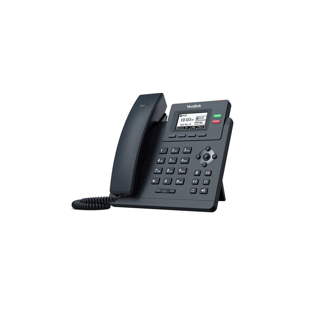 Telefono IP Yealink T31P vista perfil derecho