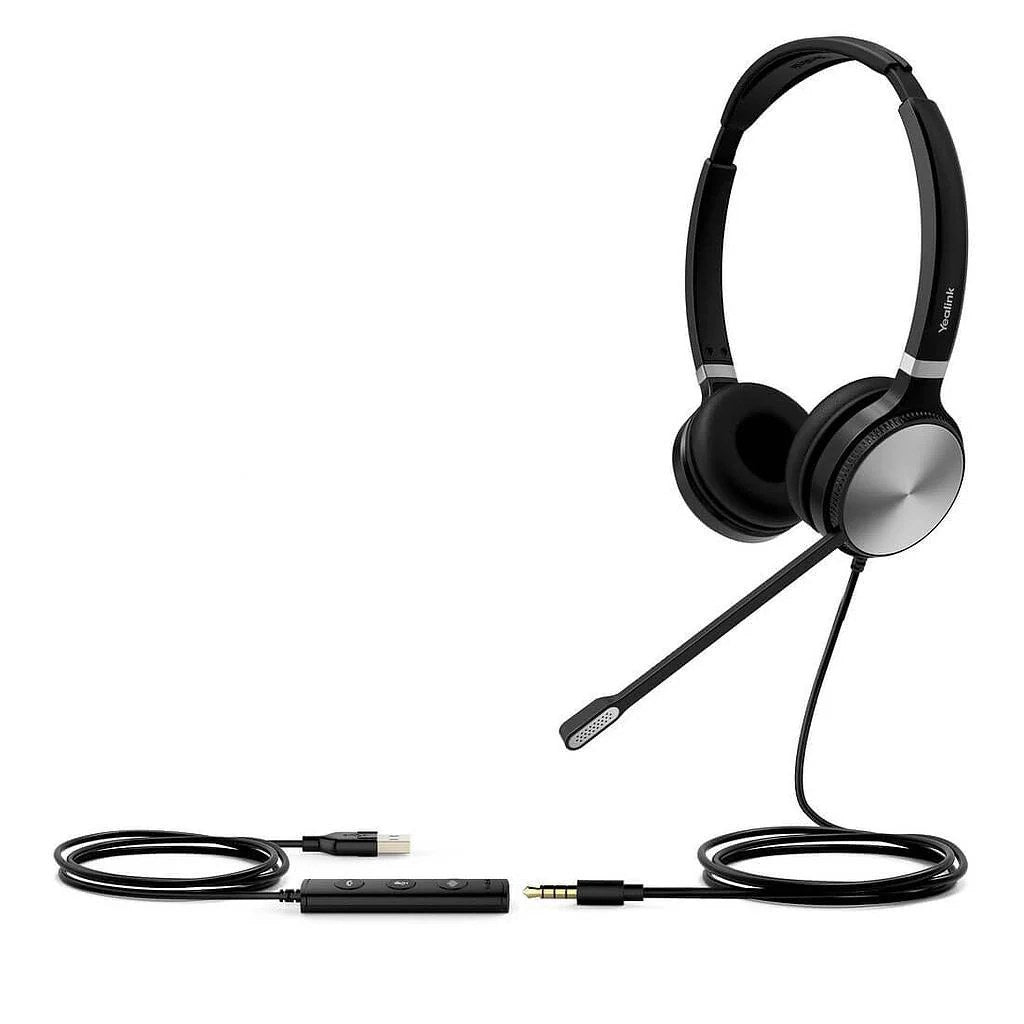 Auricular Yealink UH36 dual USB perfil