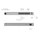 Switch Ubiquiti USW-24-PoE vista frontal