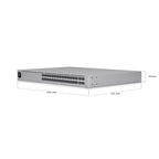 Switch USW-Pro-Aggregation 24 SFP+ 10G vista lateral