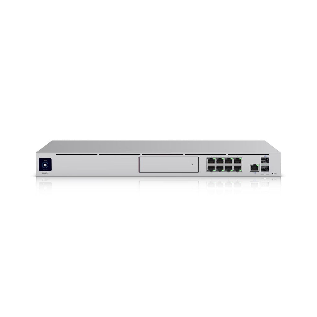 Gateway Ubiquiti UDM-Pro conexiones traseras