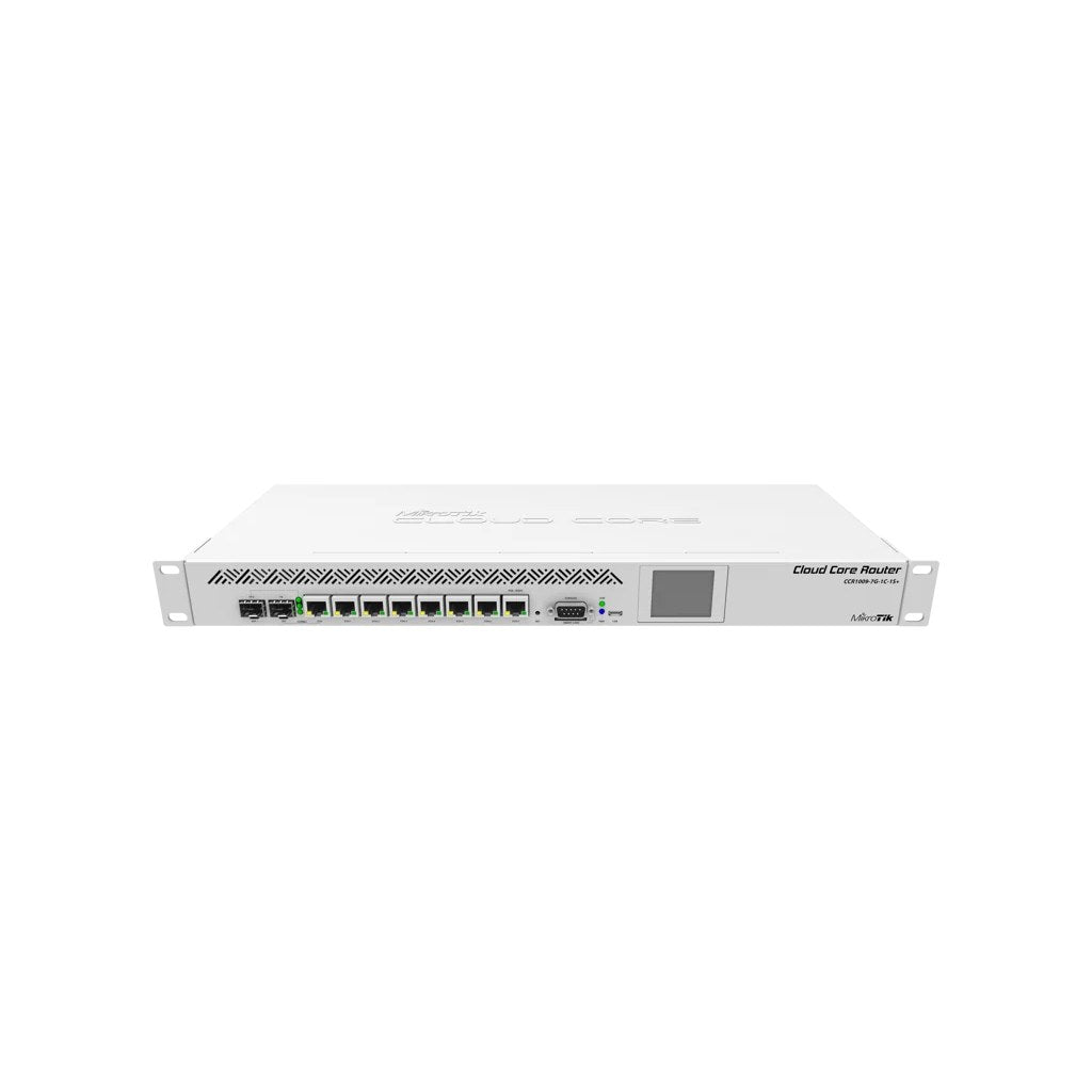 Router MikroTik CCR1009 carrier-grade vista superior