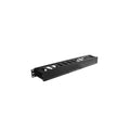 Trimerx — Organizador de cables horizontal 19" 1U con tapa abisagrada