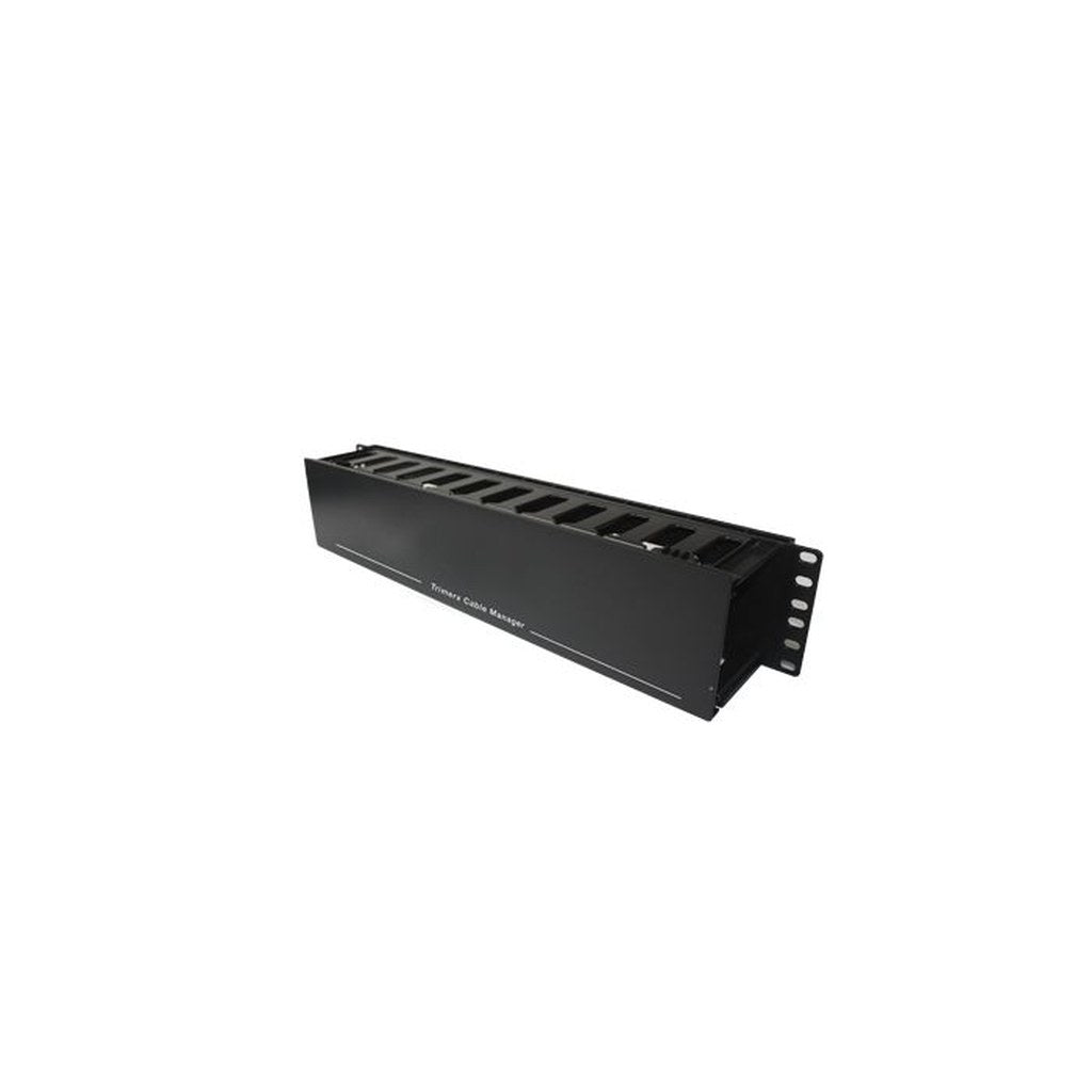 Trimerx TX-19x2U — Organizador de cables horizontal 2U con tapa abisagrada