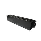 Trimerx TX-19x2U — Organizador de cables horizontal 2U con tapa abisagrada