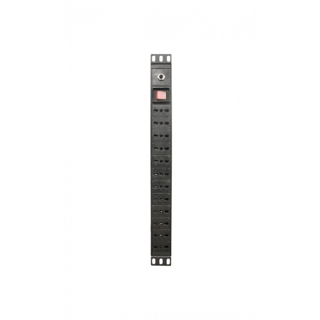 Trimerx PDU 1U — 12 enchufes 10A con interruptor y cable 3 m (rack 19")