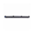 Trimerx TX Patch Panel 24 puertos CAT6 — rack 19" 1U, T568A/T568B