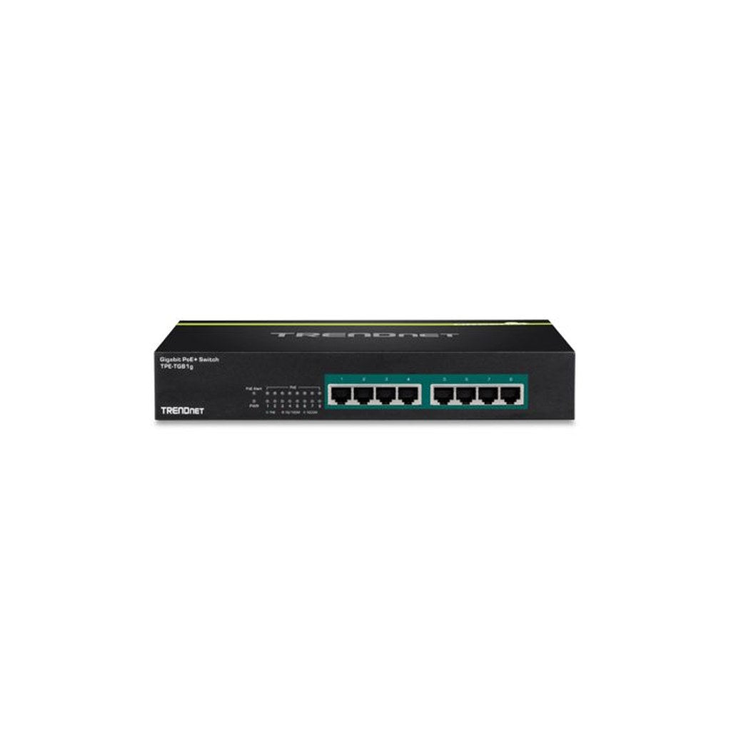 TRENDnet TPE-TG81g — Switch PoE+ 8 puertos Gigabit no gestionado rackeable 105W