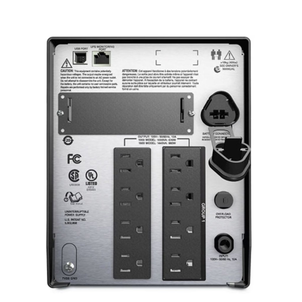 UPS APC Back-UPS torre vista lateral